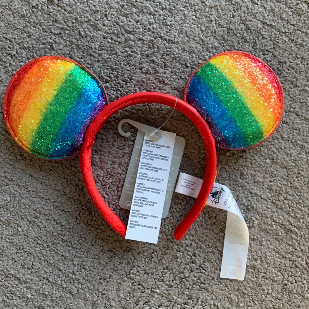 Disney Mickey Rainbow Pride  Ears